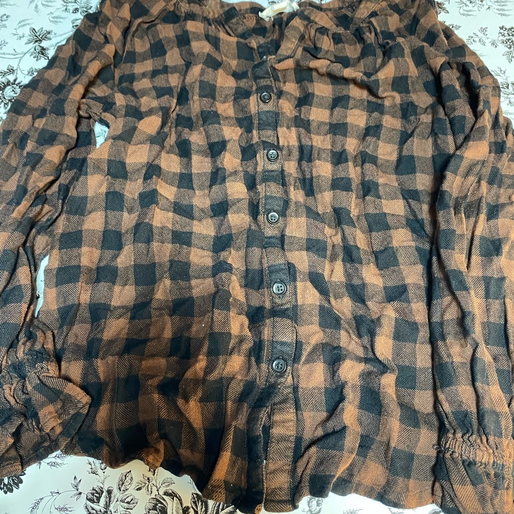Beachlunchlounge Brown Checkered Shirt